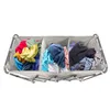 Laundry Bags Flash SaleKARMAS PRODUCT 3 Section Sorter Collapsible Hamper Cart With Rolling Heavy Duty Casters Waterey