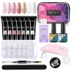 Kits kit manucure kit complet kit de ongles en gel avec lampe à ongles à lampe UV LED Kit polygels pour les ongles