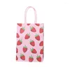 Gift Wrap StoBag Strawberry Pattern Bag Packaging Candy Chocolate Snack Desserts Cookies Toy Baby Shower Wedding Mother's Day Suppily