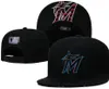 "Marlins" Caps 2023-24 Unisex Baseball Cap Snapback Hat Word Series Champions Locker Room 9fifty Sun Hat Borduurwerk Spring Summer Cap Groothandel A4