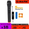 Microphones Microphone sans fil Gmark X110V Mic Mic Mic Battery