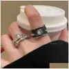 Wedding Rings Designer Hoge kwaliteit Western Empress Dowager Planet Zircon voor vrouwelijke menigte Design Grade Feeling Finger Ring FAS DH703