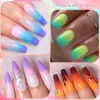 Les kits se réunissent sur 6 / 15pcs 7 ml de vernis à ongles en gel thermique ensemble 3 couleurs changeant tremper en gel uv semi-permanent pour les kits de nail art de manucure