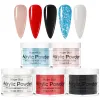 Enhancers 120g Nail Acrylic Powder Red Black Blue Pink Carving Crystal Polymer Builder Nails Extension Art Dust