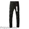 Purple Brand Jeans American High Street Black Distressed and Worn OutOZLP