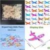 Nouveauté Articles Foam Gliders Planes Toys for Kids Paper Airplane Drop Livrot Home Garden Decor Dhlct