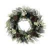 Dekoratif çiçekler meyve Noel simüle çelenk çelenk yapay bitki xmas festivali şükran dekor