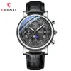 Dawn Multi Functional True Three Eyes Six Needle Men's Moonlight Calendar Timing Business BusinessWatch