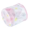 Tvättpåsar 5st/set Flower Printed Washing Mesh Bag Clothes Socks Bh Lingerie Underwear