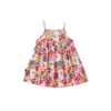 Fille glisser robe enfants bébé enfants enfants été doux vent pur coton floral 240403