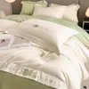 High -End, leichter Luxus und luxuriöser langes Grundstücksbettwäscheset, alle Baumwolle, reines Baumwoll, 100 Bettwäsche, Bettlaken, Saited Sheets und Nacktschlafbettwäsche