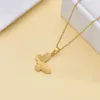 Golden 3D Schmetterling Anhänger Halskette Einzigartige Papierfaltungsdesign Langlebiger Titanstahl Statement Schmuckstück Stück