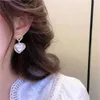 Charm Silber Farbe Acrylkristall Quasten Ohrringe Einfache Imitation Perlenohrringe für Frauen eleganter Schmuck Mode Accessoires240408