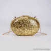 Avondtassen shell dames luxe tas schouder crossbody opslag handtas avondtassen glitter echte mode vrouw hand gratis verzending goud