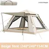 Zelte und Schutzhütten Swolf Outdoor automatisch Zelt 5 ~ 8 Personen Strand Schnell offen klappende Camping -Camping -Campingunterkünfte Ein Schlafzimmer L48