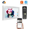 Intercom Hayway 1080p فيديو داخلي Tuya Smart Home Video Doorbell Camera for Apartment IPS Full Touch Monitor Dust Motion Detection