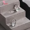 Pendientes de tachuelas Zirconia cúbica 925 STERLING Silver Geométrica de boda de alta calidad para mujeres Dama fina Joyería