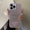 Cell Phone Cases Designer Leather Mobile Case For Iphone 14 13 12 Pro Max Fashion Women Men Water Resistant Luxury Rhinestone Q240408