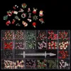 Liquids 20*10/20pc Festival Celebrity Charms Nail Kit Halloween& Christmas Design Bat Ghost Santa Merry Alloy Nails Decorative Charms 3d