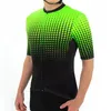 Racing Jackets Fualrny Fluorescent Green Cycling Jersey Road Bike Summer Mens Dots Flyweight Mtb Breathable Clothes Bicycle Clothing