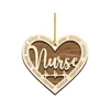 Charmes en forme de coeur en bois Pendant décoration suspendue KeepSake Sign Gift Retirement Gift You pour le cadeau d'anniversaire de la décoration intérieure