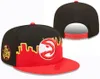 2024 American Basketball "Hawks" Snapback -hoeden 32 teams Luxe designer Finale kampioenen Locker Room Casquette Sporthoed Strapback Snap Back Back verstelbare pet A2