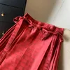 Skirts Women Chinese Style Engagement Wedding Hanfu Cheongsam Improved Horse Face Skirt Spring Summer Bandage Pleated Long