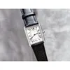 Дизайнерские танк watch Cater Womenwatch 5A Высококачественный швейцарский Quartz Movement смотрит на кожаный ремешок серебряный бриллиант Montre Tank должен наблюдать за Watchbox uziq