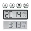 Orologi da parete Schermo LCD Clock Digital Tempement Temperature Display Electronic Desktop Batteria