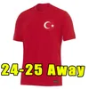 24 25フットボールシャツ七面鳥のサッカージャージ2024セルククセンクトゥサンアルダカルハノグルヤジチサッカーシャツバラクカミゼタスデフットボルナショナルチーム2025
