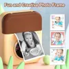 Children Camera Instant Print CP08 Dual Lens Kids Po Printing Camera HD Video Recording With Thermal Paper Educational Toys 240327