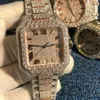 Cartis 5 Styles Nieuwe Carteras VVS Moissanite Watch Iced Out Polshorwatch Pass Diamonds Test Eta Luxe Saffier horloges Rose Gold Silver Automatic Iced -horloges 632