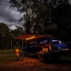 Tentes et abris Canopy 8.2x8.2 Autaire rétractable sur le toit imperméable en plein air imperméable pour les événements avec une tente à bande lumineuse LED L48