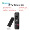 Box IATV Stick Q3 HDR Smart TV Stick Android TV 10 Allwinner H313 4K ATV HDR Portable TV Prefix 2.4G/5G WiFi BT5.0 OTG Vs X96S TX3
