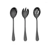 Colheres de 3pcs/conjunto de utensílios de ajuste de salada Ferramenta de cozinha de cutlearia de colher de alavanca