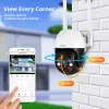 카메라 fuers tuya 스마트 5mp IP 카메라 미니 WIF 옥외 홈 보안 자동 추적 인간 탐지 카메라 Wi -Fi CCTV 감시 카메라