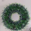 Dekorativa blommor 16 i julkrans konstgjord vinter bowknot blomma kransar ytterdörrdekor