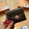 Designer Floral Lousis Vouton wallet Luxury coin purse High Quality lvse card holder women Genuine Leather long mens wallets Fashion Cowhide clutch with box o8694b