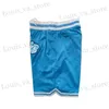 Shorts pour hommes shorts de basket-ball Carolina quatre pochettes à glissière Couture broderie de haute qualité short sport extérieur pantalon de plage bleu nouveau 2023 T240408