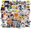 50pcslot Japan Anime Naruto Sticker Pack Pacote Graffiti São laptop Carraom impermeabilizados adesivos Decal