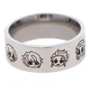 LB3261 Japanisches Anime Cosplay Edelstahl Ringschmuckzubehör Halloween Geschenk