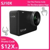 Kameror SJCAM SJ10X Action Camera SJ10 X 4K 24fps 10m Body Waterproof WiFi 2.33 Pekskärm Gyro Stabilisering Live Streaming DV