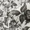 Fonds d'écran Elegant Black Butterfly Feuilles d'écran vintage Chic Sketch Flower Peel and Stick Autovable Stickers Room Decor 15.7 "118"