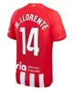 2023 2024 ATLETICO MADRIDS SOCCER Maillots Griezmann 23 24 120e anniversaire M.Llorente Koke Saul Correa Lemar Football Kirt Kit Kit Kit Set Uniforms