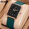 Wristwatches POSHI Fashion Quartz Wrist Watch Original Brand Women's Watches Simplicity Ladies Causal Bracelet Silicone Strap Clock