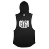 Gym capuchon tanktop mannen zomer fitness kleding bodybuilding hoody vest heren sport mode katoen mouwloze t shirts plus maat 240329