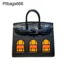 Bolsas de sacola bolsas bolsas bolsas bolsas puras costuradas mann costura de cera skin crocodilo com padrão de palma platina saco de cor correspondente casa portátil versátil mini pequeno