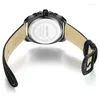 Montre-bracelets Fashion Mécanicale Watch for Men Sports Men's Date's Date Le cuir en cuir STRAP