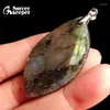 Colliers pendants femmes hommes bijoux de mode pendentifs avec chaîne en gros labradorite lunstone quartz stone colares fémininos 478