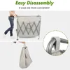 Laundry Bags Flash SaleKARMAS PRODUCT 3 Section Sorter Collapsible Hamper Cart With Rolling Heavy Duty Casters Waterey